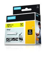 DYMO-Etichette-in-vinile-IND--Dymo-1805431-24mm-Black-on-Yellow-