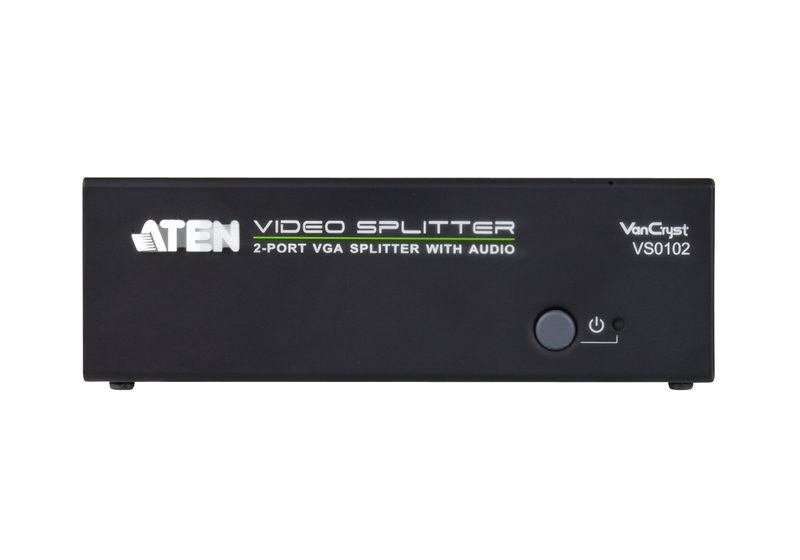 Aten-2-port-VGA-Splitter-with-Audio---RS-232