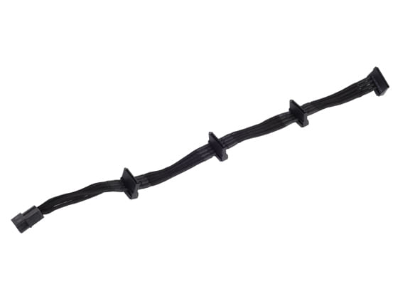 Silverstone-0.3m-Molex-4p-4xSATA-03-m--Silverstone-4-pin-Molex-to-4x-SATA-30cm-Extension---Black-