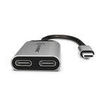 ALOGIC-UL2CAPW-SGR-hub-di-interfaccia-USB-3.2-Gen-1-3.1-Gen-1-Type-C-Grigio--USB-C-MALE-TO-USB-C-FEMALE---AUDIO-AND-USB-