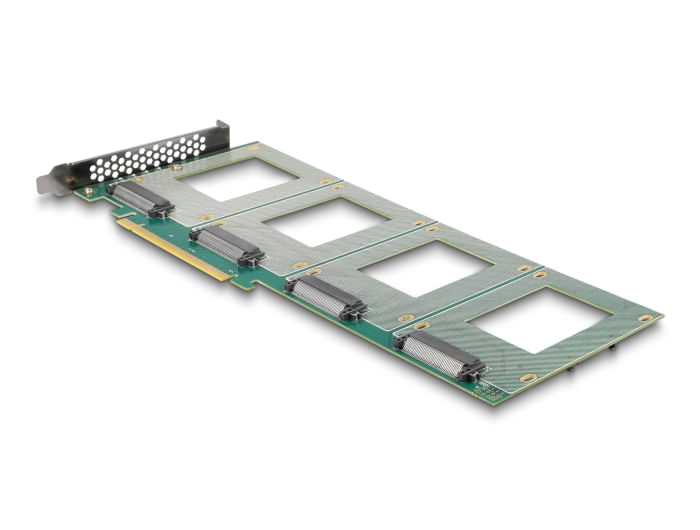 DeLOCK Scheda PCI Express 4.0 x16 a 4 x interno U.2 NVMe SFF-8639 - Biforcazione (LxP 288 x 122 mm)