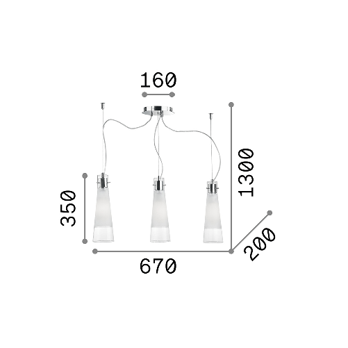 Sospensione-Moderna-Kuky-Vetro-Trasparente-3-Luci-E27
