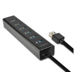 Axagon-HUE-SA7BP-Schnittstellen-Hub-USB-3.2-Gen-1--3.1-Gen-1--Type-A-5000-Mbit-s-Schwarz--HUE-SA7BP-