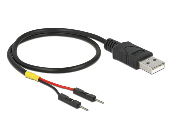 Delock-USB-Stromkabel-Typ-A-auf-2-x-Pfostenstecker-einzeln-Strom-30-cm--85402-