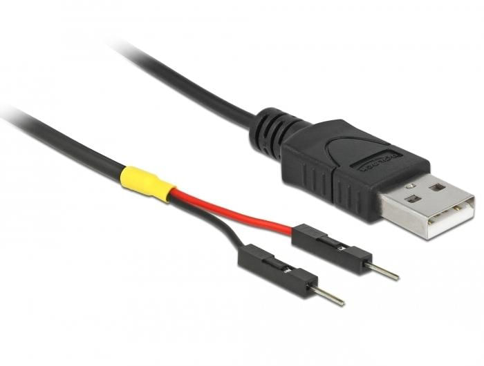 Delock-USB-Stromkabel-Typ-A-auf-2-x-Pfostenstecker-einzeln-Strom-30-cm--85402-