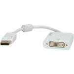 ROLINE 12.03.3136 cavo e adattatore video 015 m DisplayPort DVI-D Bianco (ROLINE Cableadapter DP - DVI. M/F v1.2. White