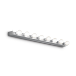 Ideal Lux Applique Moderna Prive' Metallo Cromo 8 Luci E14