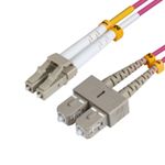 Microconnect FIB422002P cavo a fibre ottiche 2 m LC SC OM4 Viola (LC/UPC-SC/UPC 2m OM4 - MM Duplex LSZH OD 2mm - 0.3dB E