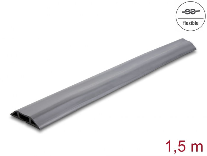 Delock-Canalina-per-cavi-in-PVC-flessibile-70-x-13-mm---lunghezza-15-m-grigio