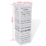 Portaombrelli-Bastoni-Passeggio-Quadrato-Acciaio-485-cm-Bianco