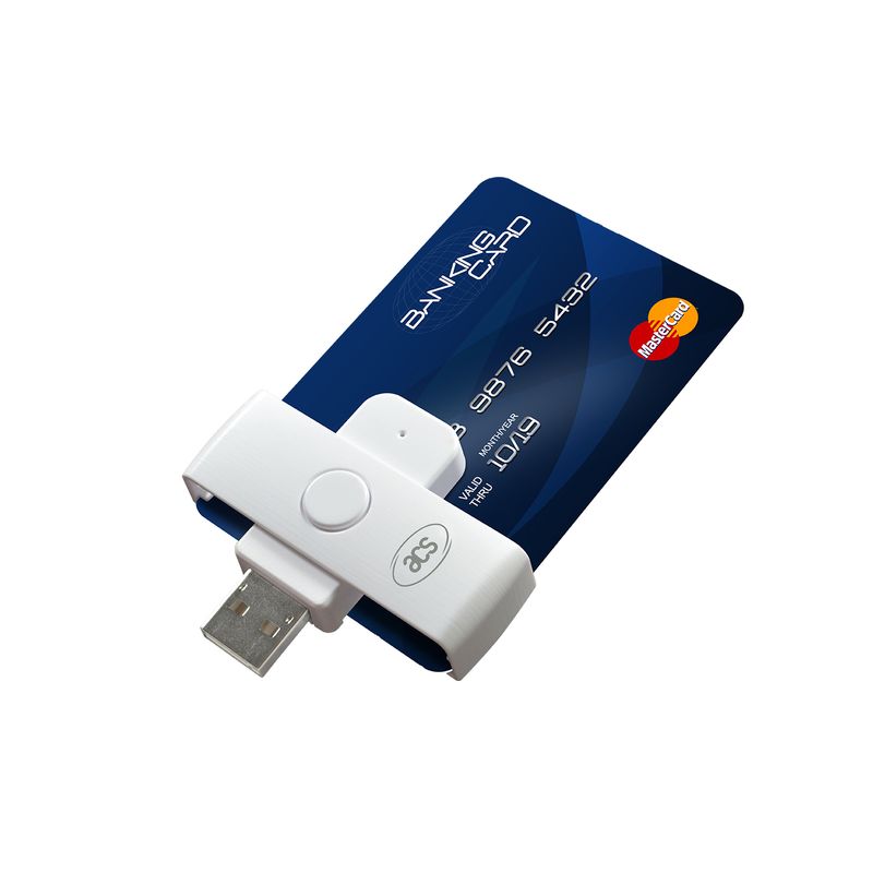 ACS-ACR39U-N1-lettore-di-card-readers-Interno-Bianco-USB-2.0--ACR39U-N1-White---PocketMate-II---Smart-Card-Reader-USB-Ty