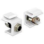 Delock Modulo Keystone DC 55 x 25 mm jack bianco