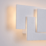 Applique-Da-Parete-Moderno-Trame-Metallo-Bianco-Luce-Led-Integrato-12W