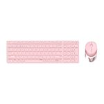 Rapoo 9750M tastiera Mouse incluso Casa RF senza fili + Bluetooth QWERTZ Tedesco Rosa