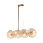 Lampadario-Contemporaneo-Aster-Lineare-Metallo-Oro-8-Luci-Con-Diffusore-In-Vetro