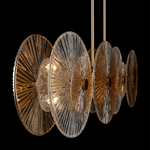 Lampadario-Contemporaneo-Aster-Lineare-Metallo-Oro-8-Luci-Con-Diffusore-In-Vetro