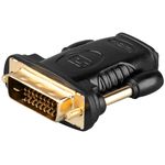 Goobay Wentronic Components Trading Adattatore HDMI/DVI - HDMI 19 pin (W) - DVI-D 241 pin (M) (68931)