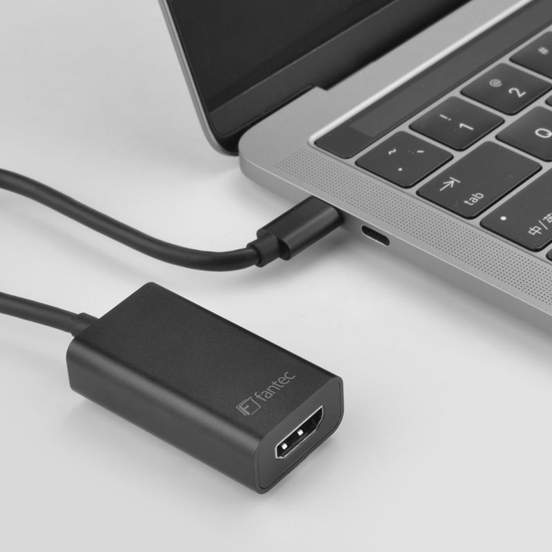 FANTEC---Adattatore-video-esterno---USB-C---HDMI---Nero