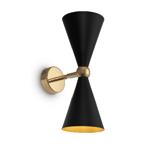 Applique-Contemporanea-Vesper-Struttura-E-Diffusori-In-Metallo-Nero-E-Oro-2-Luci