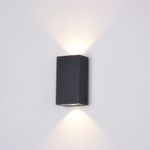 Lampada-Da-Parete-Moderna-Da-Esterno-Metallo-Nero-Luce-Led-6W-Ip54-3000K