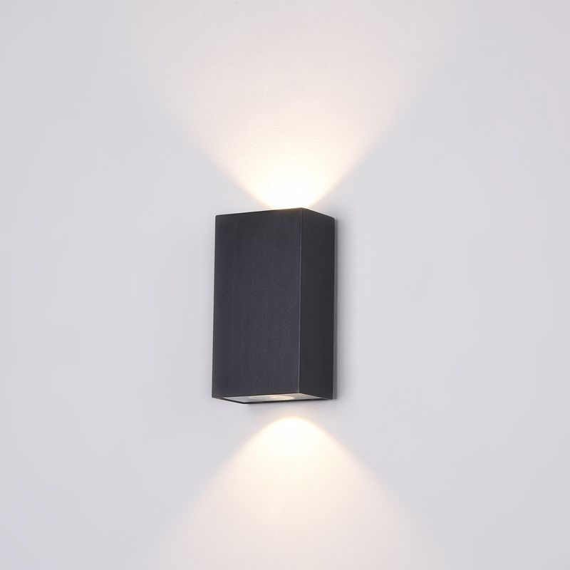 Lampada-Da-Parete-Moderna-Da-Esterno-Metallo-Nero-Luce-Led-6W-Ip54-3000K