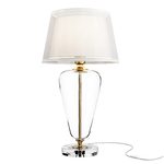 Maytoni Lampada Da Tavolo Moderno Verre Metallo Ottone 1 Luce E27 40W