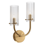 Maytoni Applique Contemporanea Arco Struttura In Metallo Ottone 1 Luce Diffusore Vetro