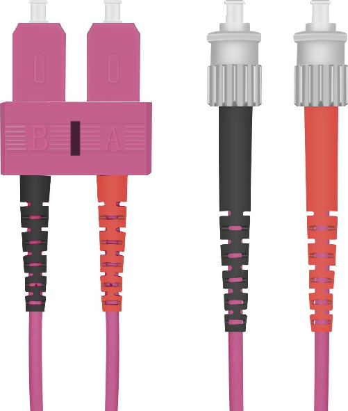 Cavo-patch-in-fibra-ottica-Helos-ST-ST-duplex-50-125m-OM4-viola-erica-20m