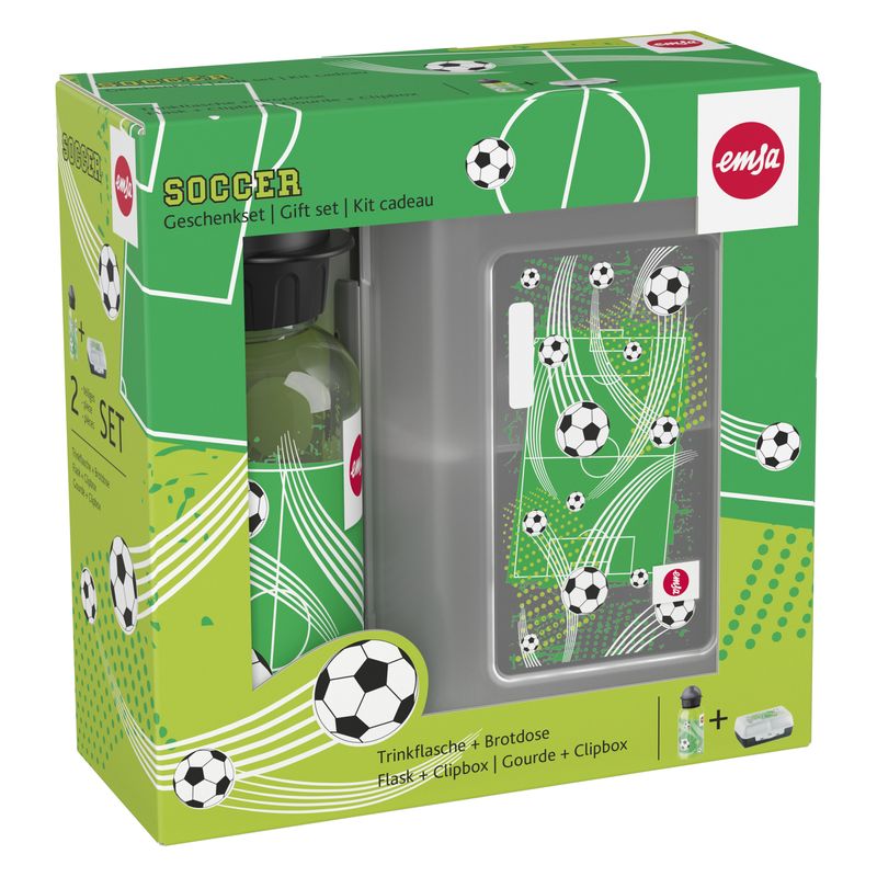 EMSA-Bimbo-Set-Regalo-con-Borraccia-e-Variabolo-Soccer