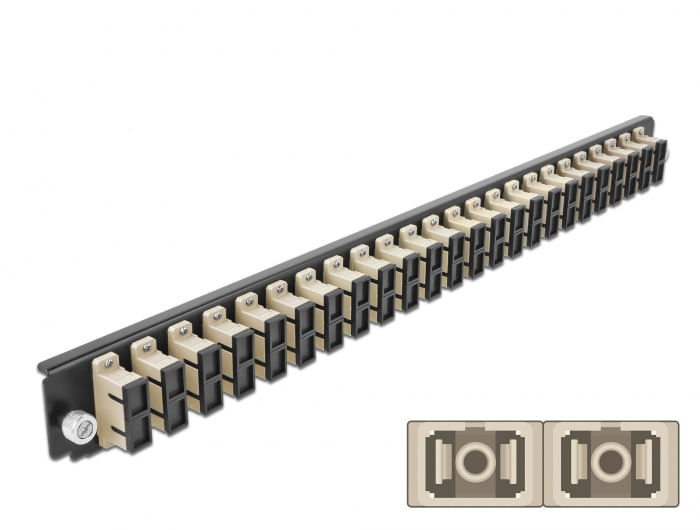 Anschlsse-24-x-SC-Duplex-Buchse--24-x-SC-Duplex-Buchse--Farbe-beige--Fr-48-OM2-Multimode-Fasern--Zirconium-Keramik-Ferru