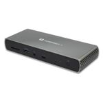 Gearlab eSTUFF GLB232005 replicatore di porte e docking station per laptop Cablato Thunderbolt 4 Alluminio Nero