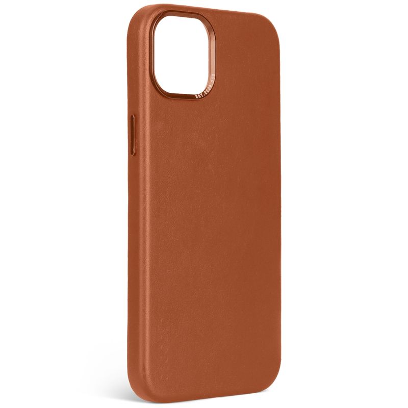 Cover-posteriore-in-pelle-decodificata-per-iPhone-15-Plus-marrone-chiaro