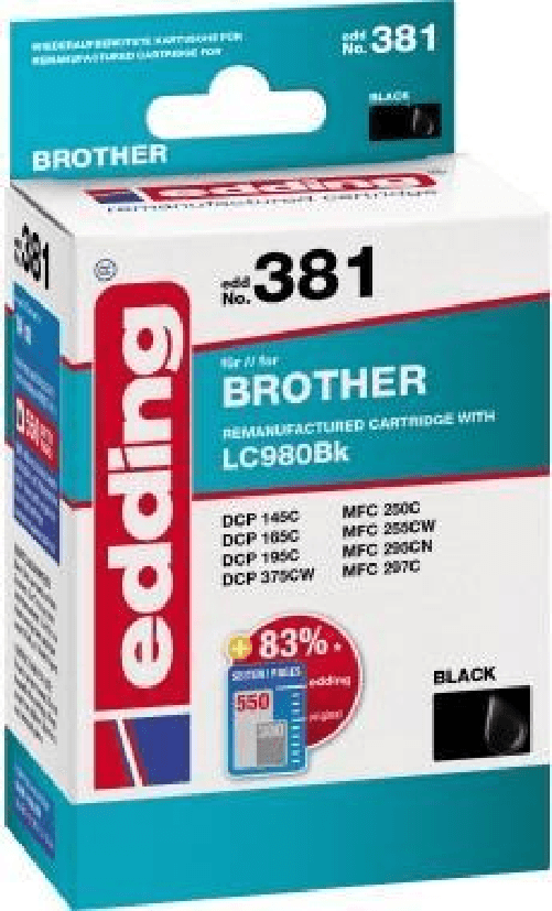 cartuccia-per-stampante-edding-EDD-381-nera-compatibile-con-Brother-LC-980BK