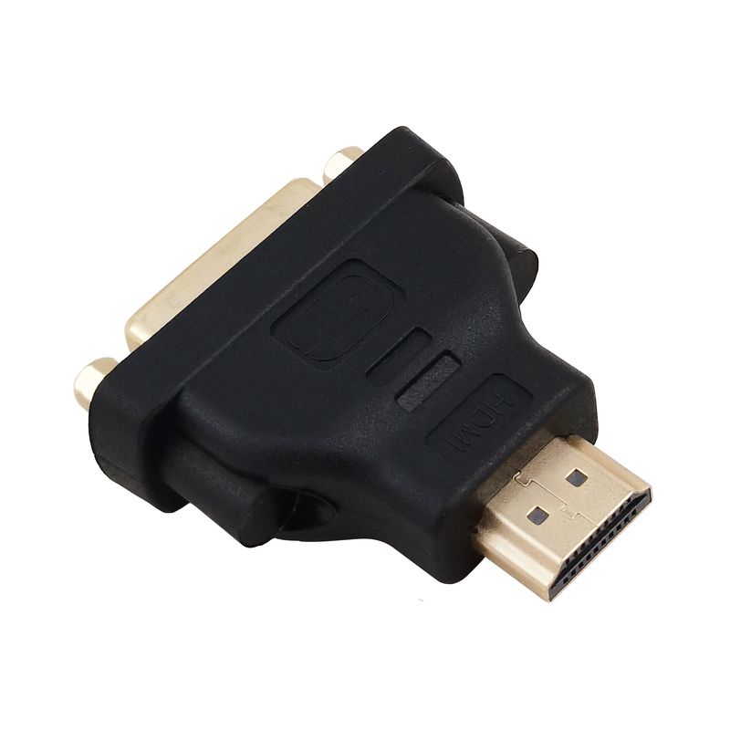 Adattatore-Helos-placcato-oro-HDMI-maschio-DVI-femmina-4K-nero