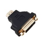 Adattatore-Helos-placcato-oro-HDMI-maschio-DVI-femmina-4K-nero