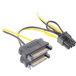 InLine Adattatore di alimentazione interno 2x SATA a 6 pin per schede grafiche PCIe PCI-Express