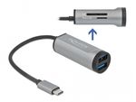 Delock-Travel-Kit-II-Easy-Edition---Hub-USB-con-lettore-di-schede---cavo-di-ricarica-3-in-1