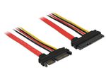 DeLOCK---Cavo-di-prolunga-SATA---Serial-ATA-150-300-600---SATA-Combo--M--a-SATA-Combo--W----30-cm--83803-