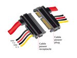 DeLOCK---Cavo-di-prolunga-SATA---Serial-ATA-150-300-600---SATA-Combo--M--a-SATA-Combo--W----30-cm--83803-