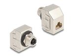 Delock-Adattatore-M12-presa-a-8-pin-con-codifica-X-su-RJ45-Cat.6A-STP-in-metallo--60685-