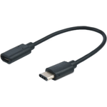 M-Cab 7003616 cavo USB 015 m USB 2.0 USB C Micro-USB B Nero (USB-C 2.0 - MICRO B M/F 15CM - M/F)