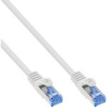 InLine InLineCavo Patch Lan, Cat.6A, S/FTP, TPE flessibile, bianco, 0,5m