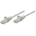 Intellinet Cat6 UTP 5m cavo di rete Grigio U/UTP UTP (Network Patch Cable Cat6 5m Grey Copper U/UTP PVC RJ45 Gold Plated