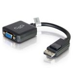 C2G 20cm DisplayPort M / VGA F 02 m VGA (D-Sub) Nero