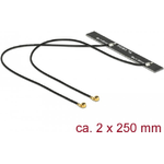 Delock Dualband WLAN WiFi 6 doppia antenna 2 x MHF I plug 5 dBi 2x 50 cm PCB interno montaggio adesivo