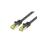 M-Cab CAT7 S-FTP PIMF 0.25m cavo di rete Nero 025 m S/FTP S-STP (CAT7 SFTP RJ45 LSZH 0.25M BLACK - 10GBIT RAW PATCH CABL