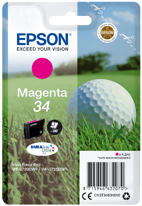 Epson-Golf-ball-Singlepack-Magenta-34-DURABrite-Ultra-Ink