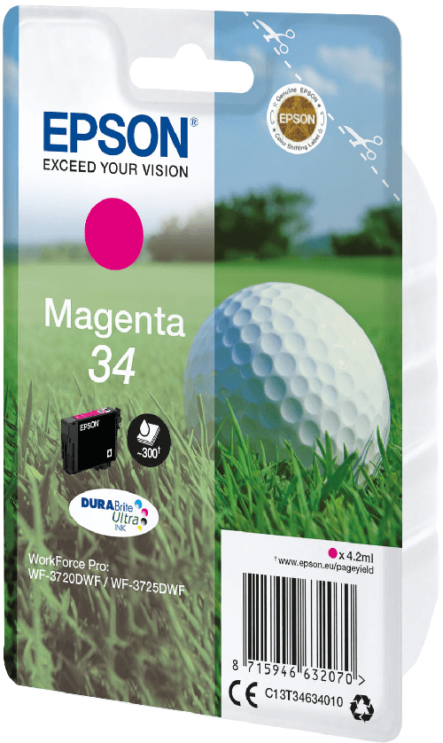 Epson-Golf-ball-Singlepack-Magenta-34-DURABrite-Ultra-Ink