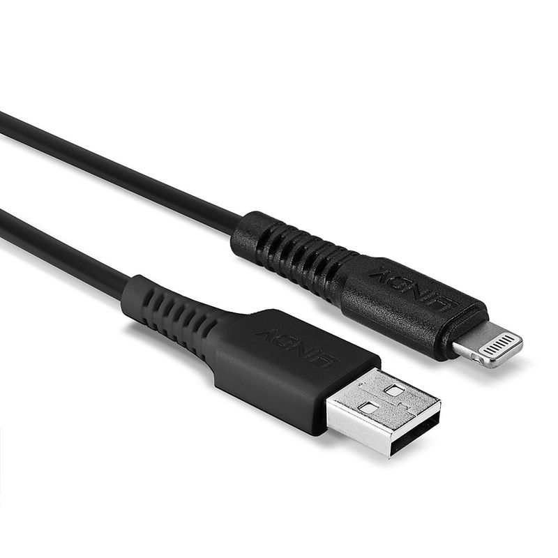 Lindy-31322-cavo-Lightning-3-m-Nero--Lindy-3m-USB-to-Lightning-Cable-Black-