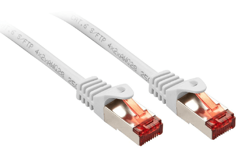 Lindy-Cat.6-S-FTP-0.5m-cavo-di-rete-Bianco-05-m-Cat6-S-FTP-S-STP--0.5m-Cat.6-S-FTP-Network---Cable-White---Warranty-120M